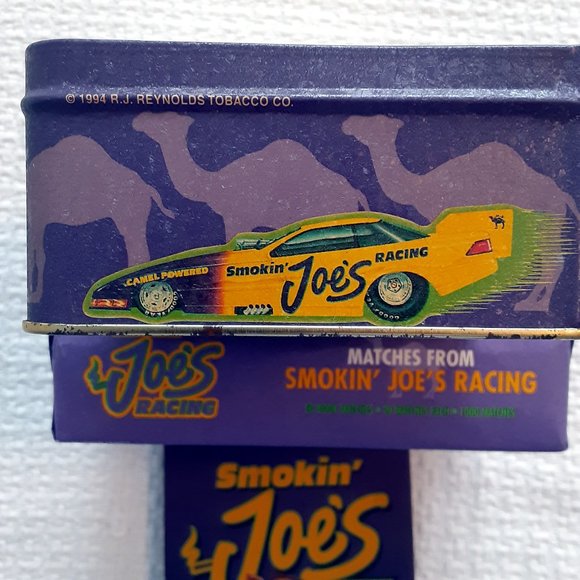 Camel Cigarettes, Smokin' Joe's Racing 1994 Collectors Matchbook Tin Container - Picture 9 of 12
